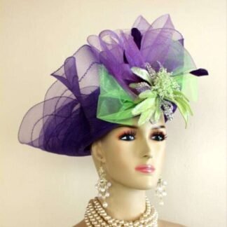 Avant Garde Purple Lime Green Hat