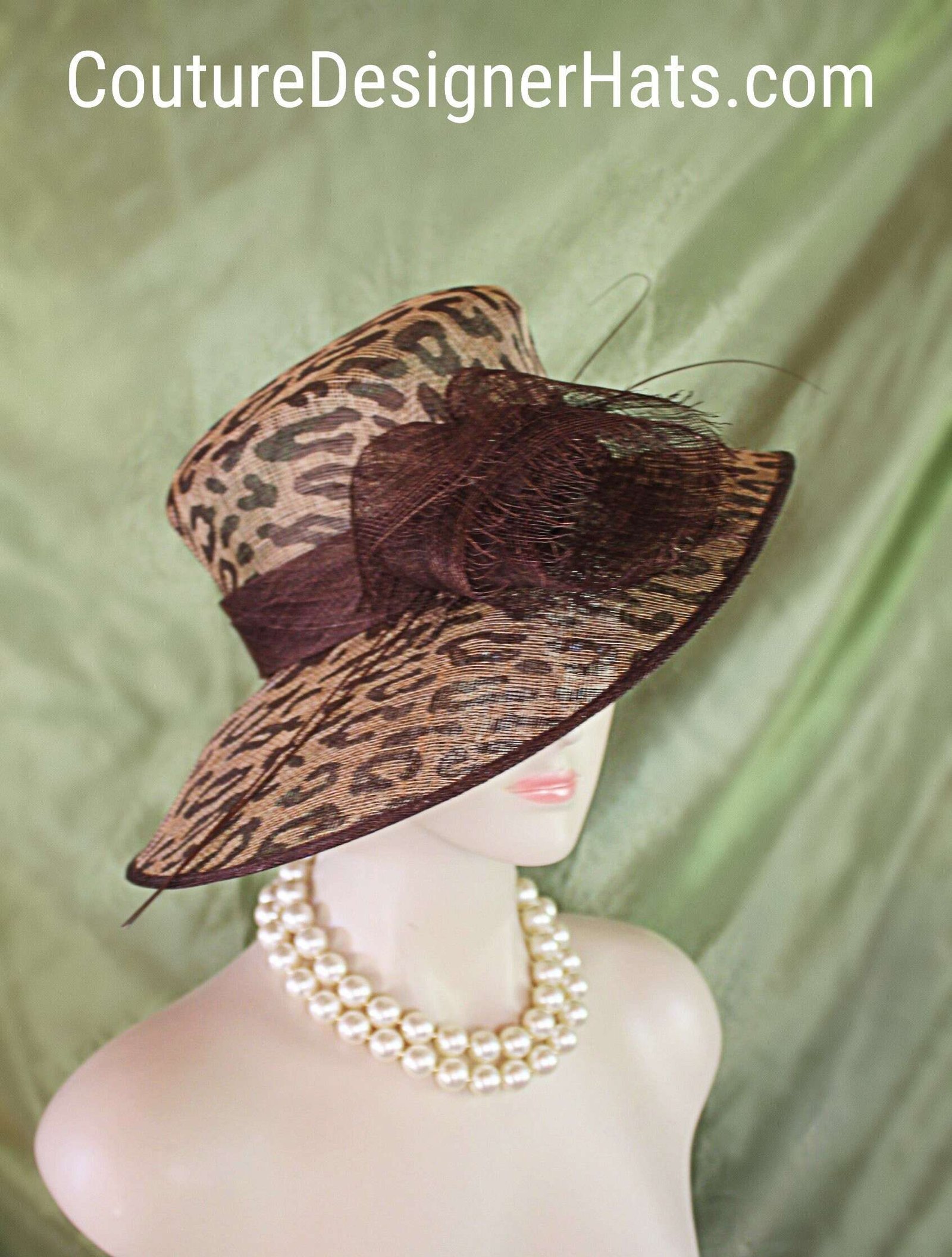 Haute Couture Luxury Big Brim Designer Hat