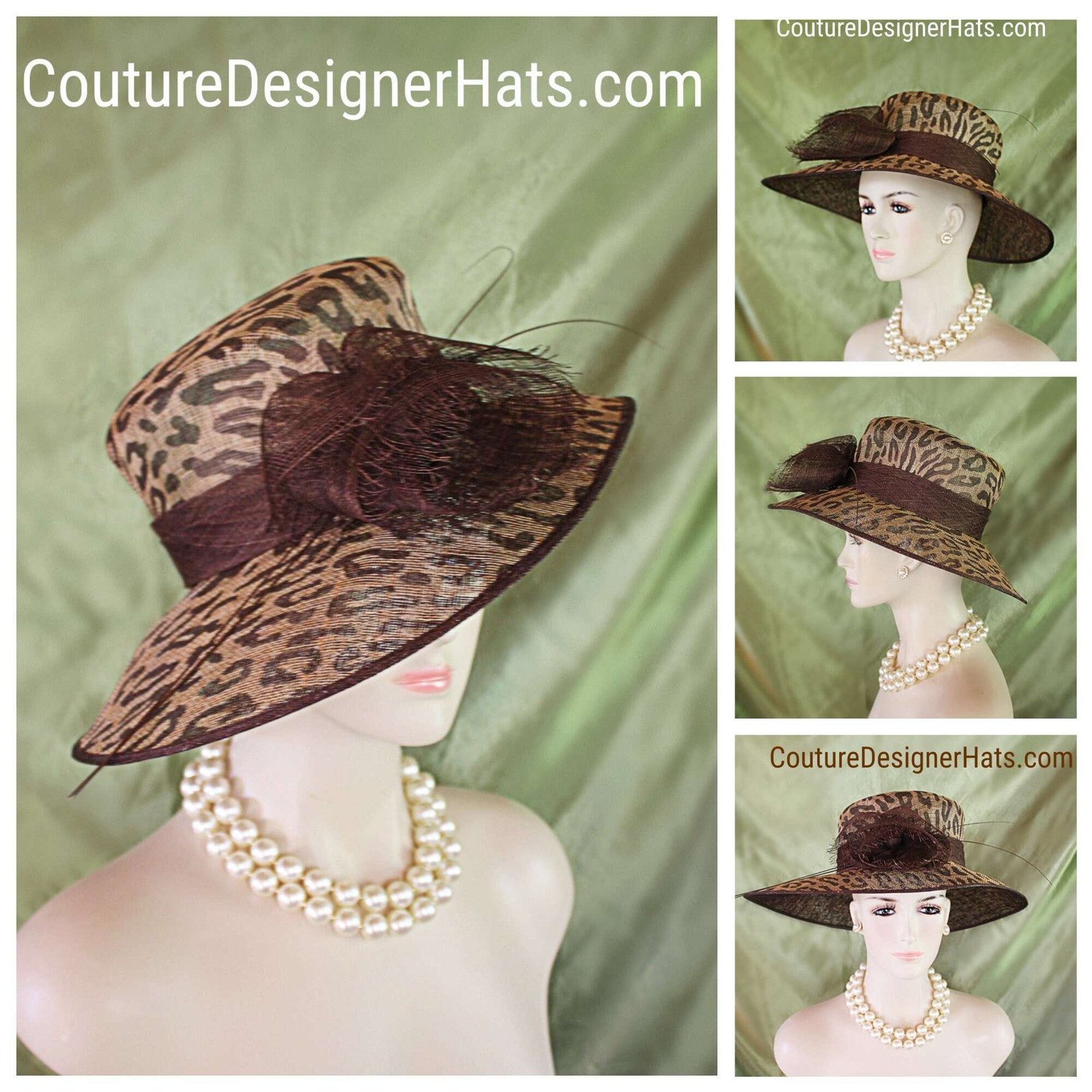 Haute Couture Luxury Big Brim Designer Hat