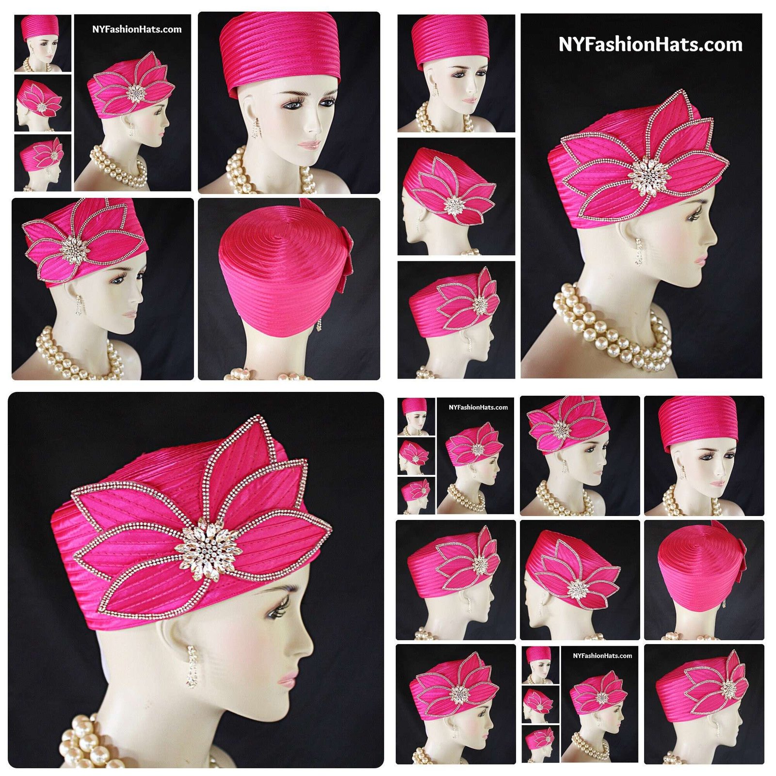 Fuchsia Dress Hats For Women