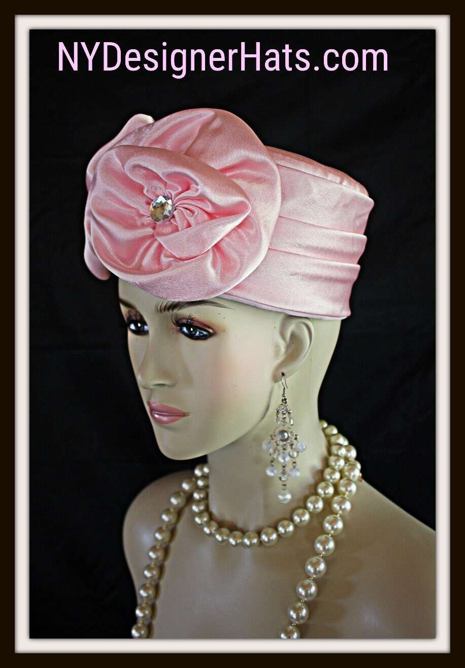 Soft Pink Hats For Brides